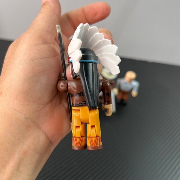 Roblox Wild West Sheriff Cowboy Indian Farmer Toy Figures Set Of 4 Cake Toppers - Picture 3 of 12